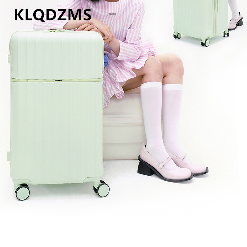 Spinner Wheel Rolling Suitcase 20 Inch - KLQDZMS Rollkoffer, großes Fassungsvermögen, Trolley-Koffer, PC-Boarding-Box,