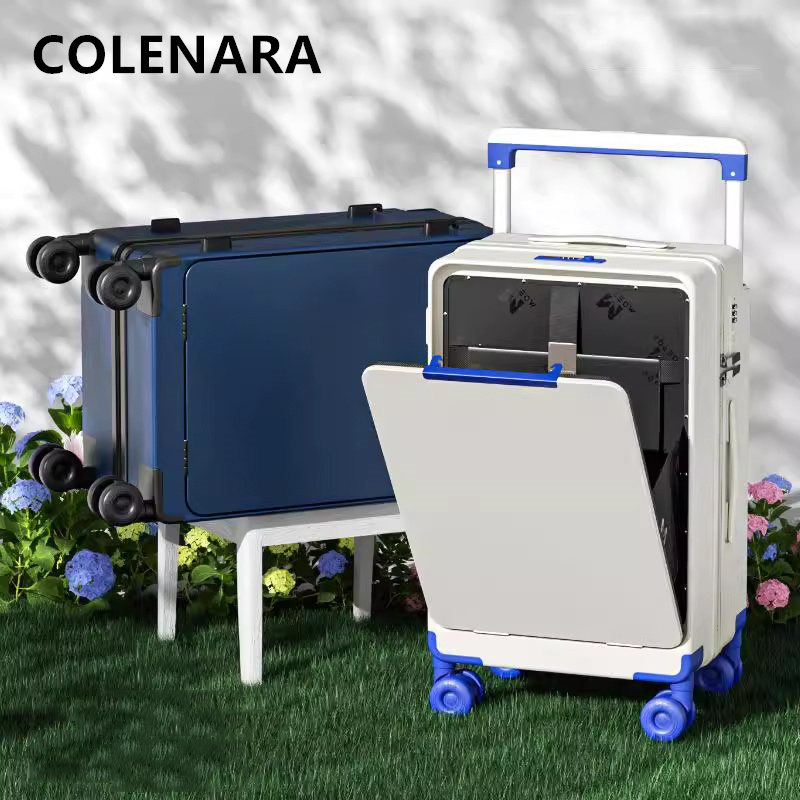 Front Opening Laptop Luggage 24 Inch - COLENARA ABS+PC Koffer mit Frontöffnung Laptop-Bordkoffer
