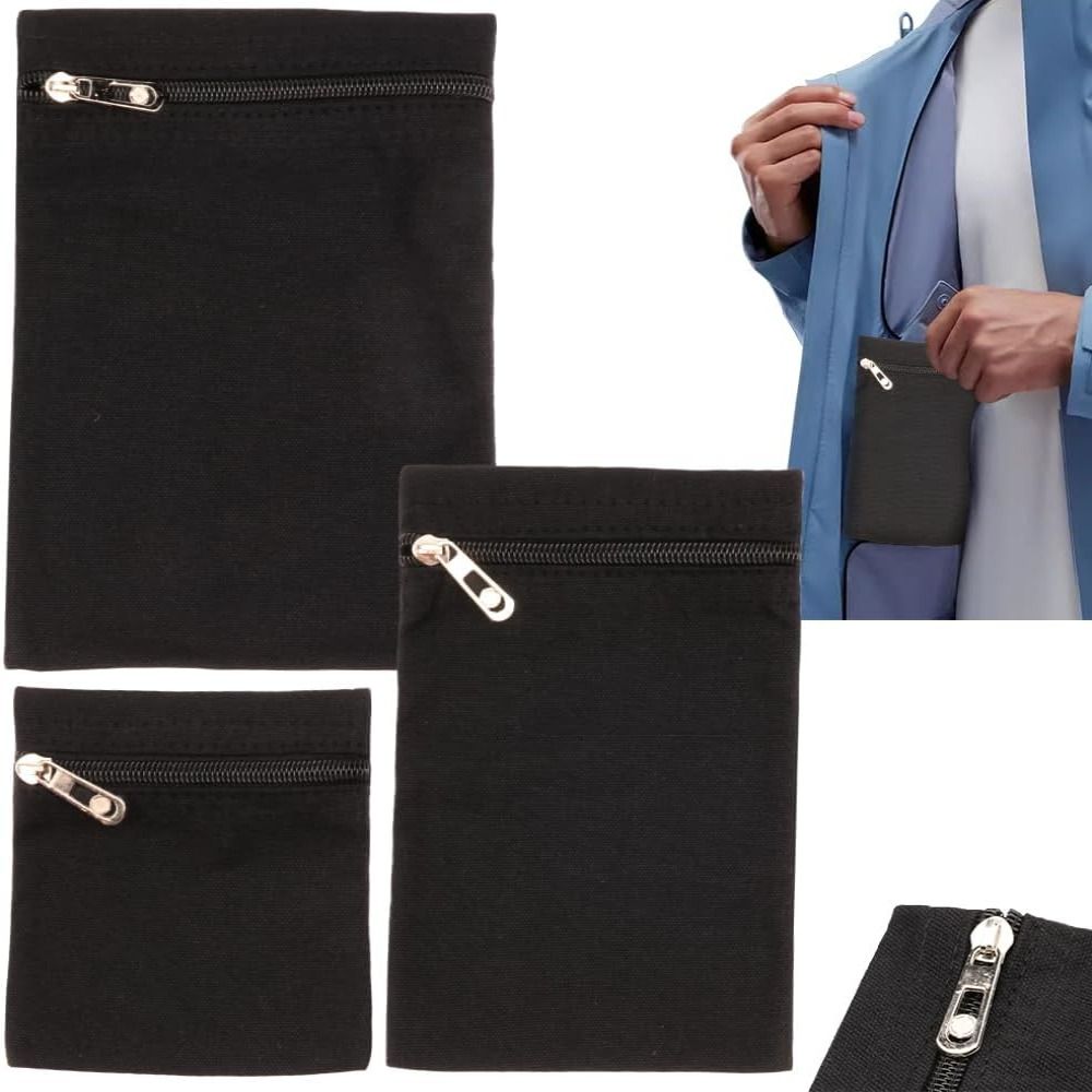 Wallets - Reisebrieftasche mit Einnähtasche, versteckter Seitentasche mit