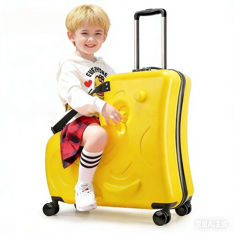 Kids Ride On Suitcase Scooter - Kinder-Rollkoffer mit Rädern, Scooter-Gepäck für Kleinkinder,
