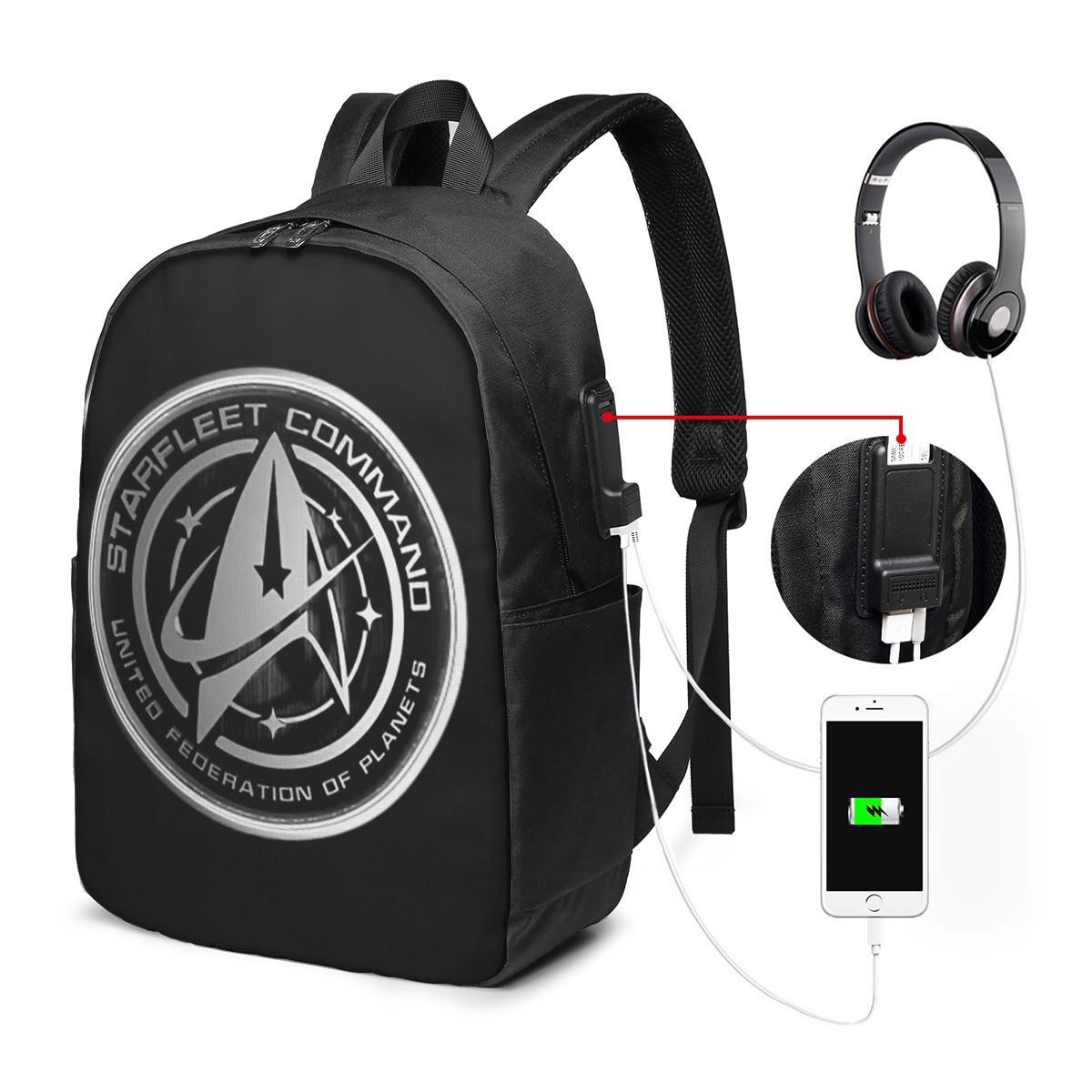 Backpacks - Star Treks Science-Fiction-TV-Serie Rucksack, Reisetasche für