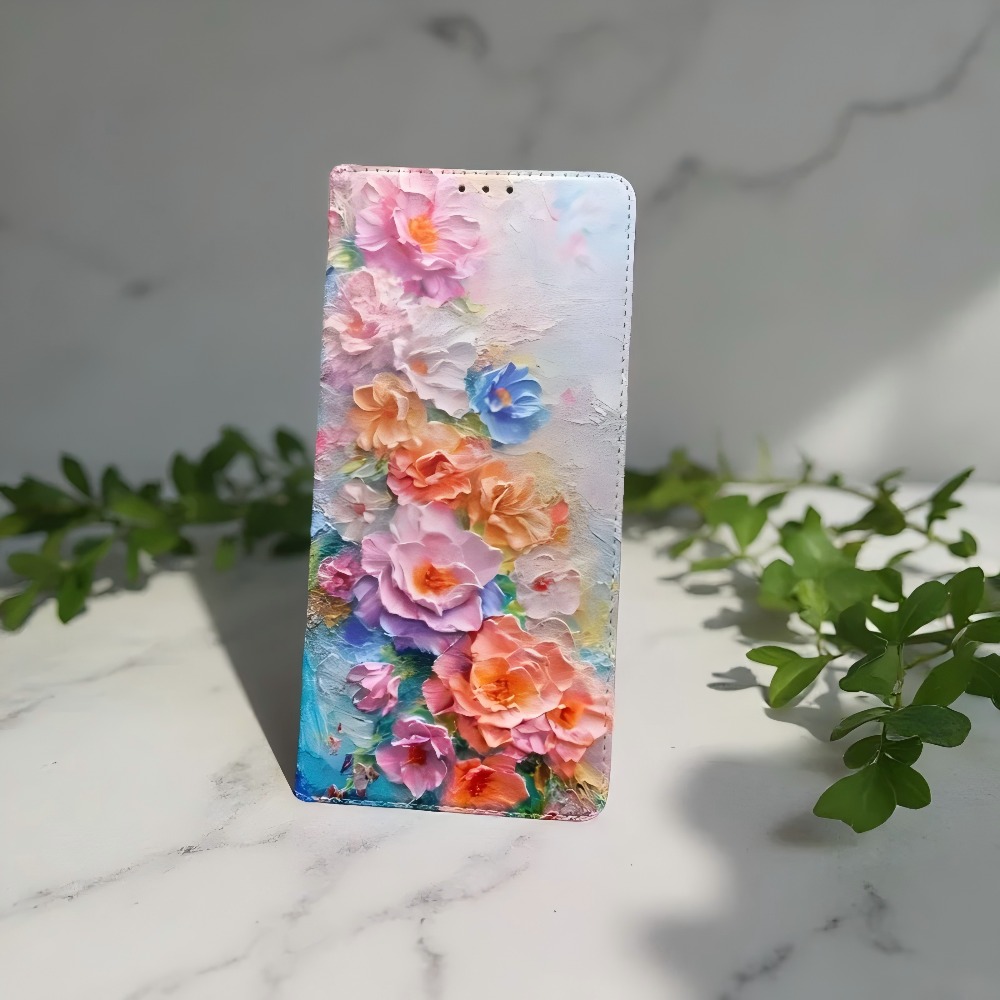 Wallets - Bemalte magnetische Flip-Lederhülle für Samsung Galaxy