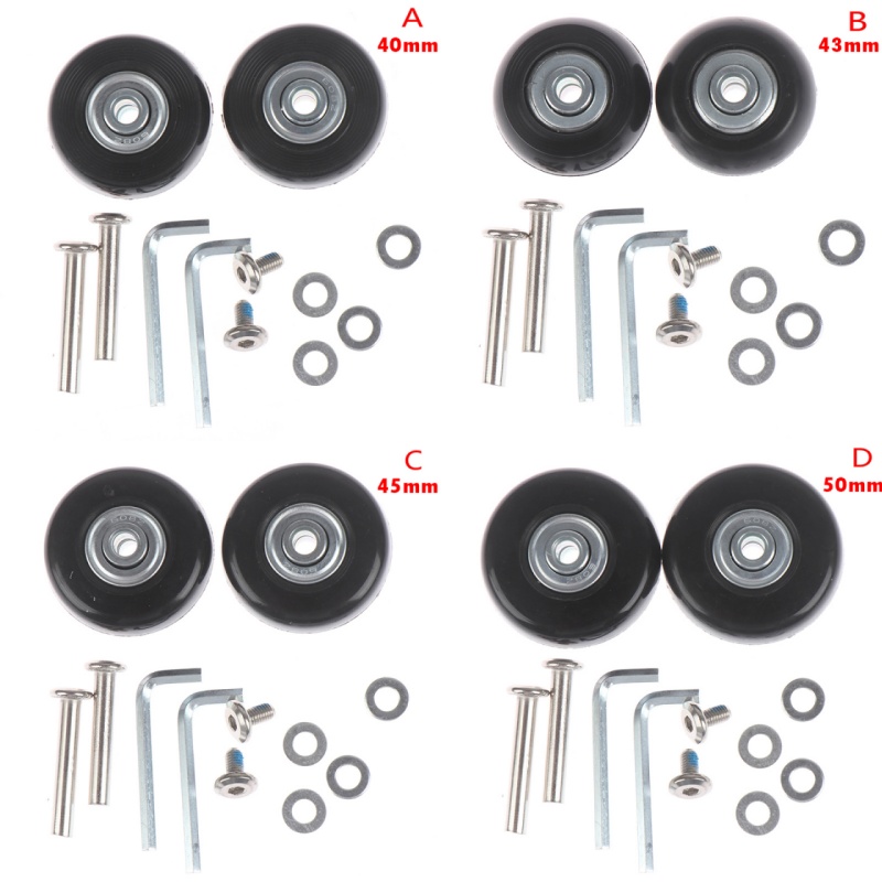 Silent Replacement Luggage Wheels - 1Set OD 40-54mm Koffer Teile Achsen