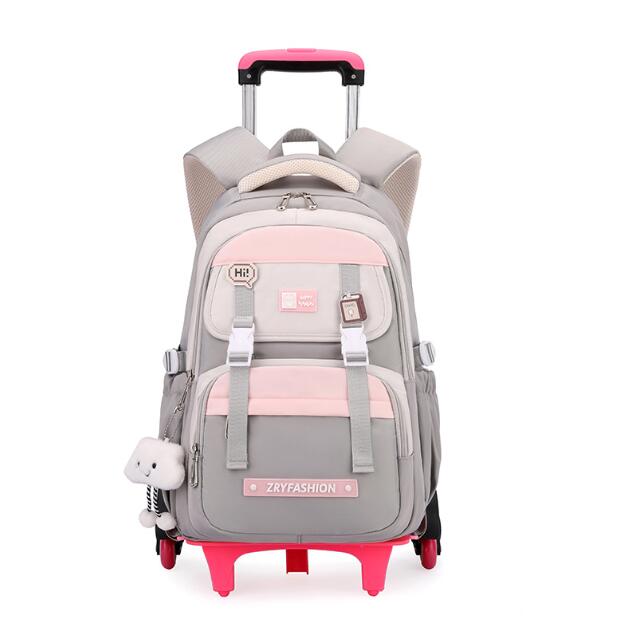 Foldable Rolling Luggage Bag - Reiserucksack mit Rollen für Mädchen, Reisetaschen