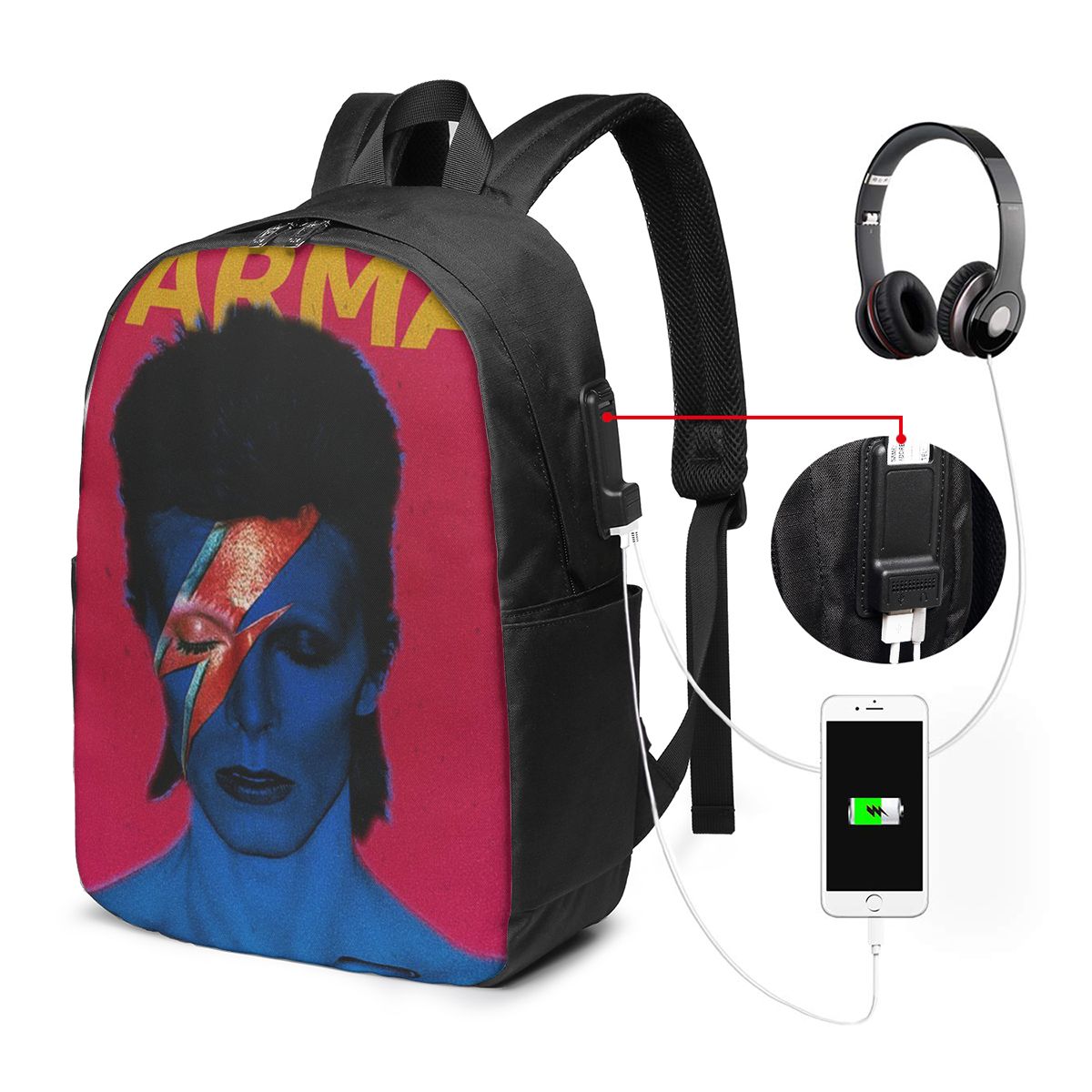 Travel Bags - Davids Bowied Rucksack, Reisetasche für Notebooks,