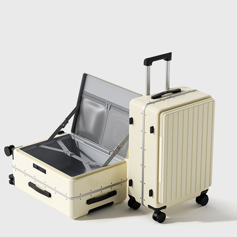 Aluminum Frame Carry On Luggage - Gepäck mit seitlicher Öffnung, 2025, neues