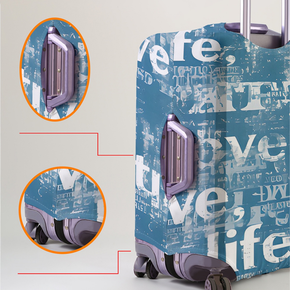 Gepäckabdeckung, elastisch, wa – Waterproof Suitcase Cover Protector Bewertung und Preis
