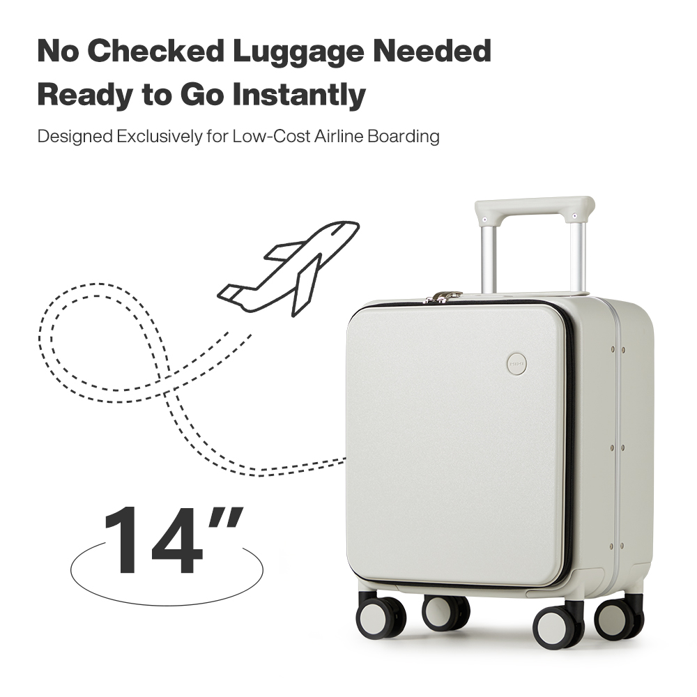 Mixi 14 Zoll Hartschalenkoffer – Aluminum Frame Carry On Luggage Bewertung und Preis