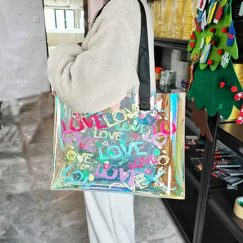 Modische Laserbedruckte Handta – Handbags Bewertung und Preis