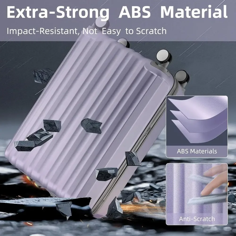 6-teiliges Lavendel-Hartschale – Expandable Hard Shell Luggage Set Bewertung und Preis