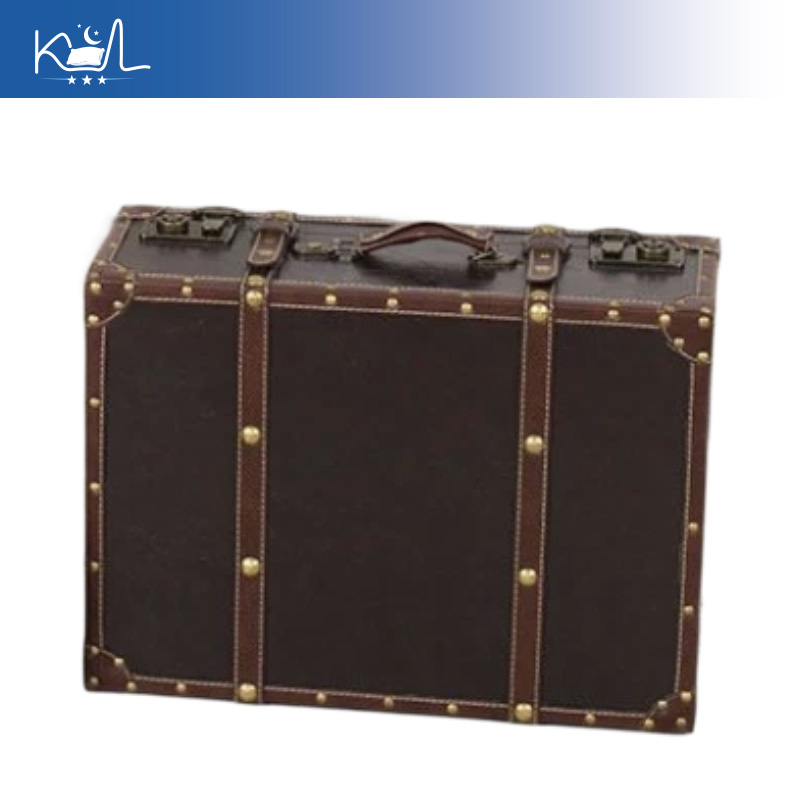 Vintage Brauner Dekorativer Ko – Retro Vintage Trunk Suitcase Bewertung und Preis