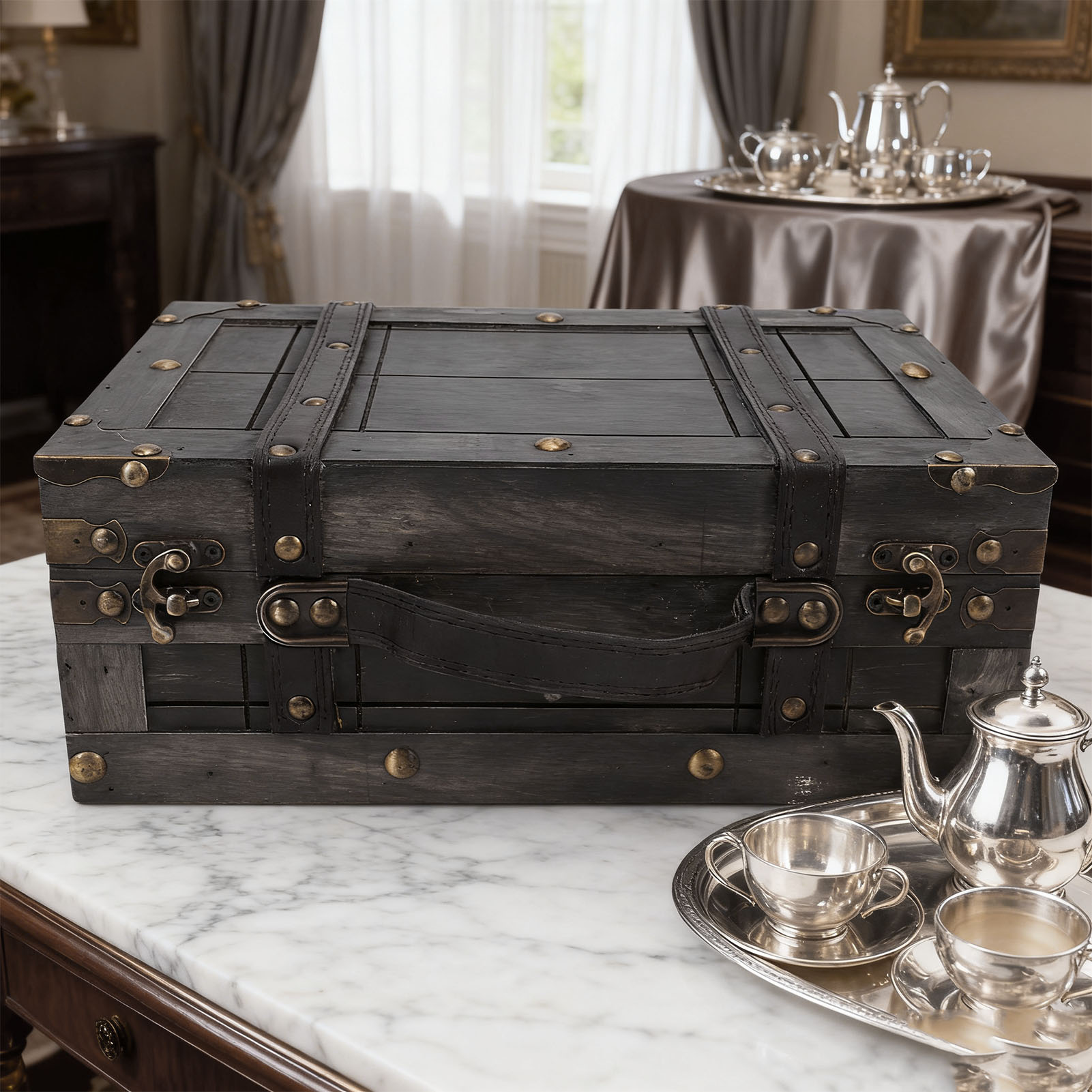Holz-Aufbewahrungstruhe Vintag – Retro Vintage Trunk Suitcase Bewertung und Preis