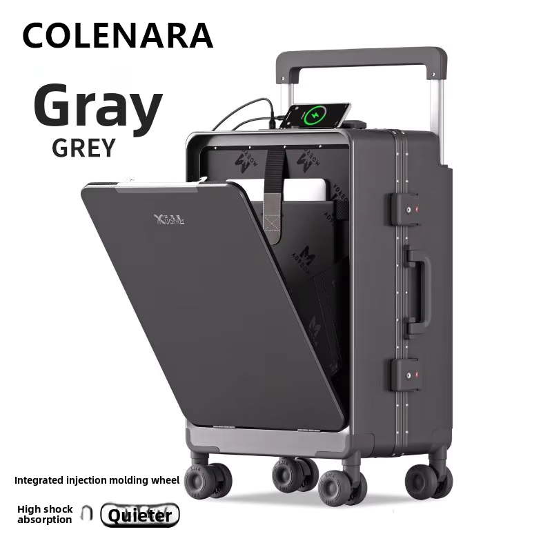 COLENARA ABS+PC Koffer mit Fro – Front Opening Laptop Luggage 24 Inch Bewertung und Preis