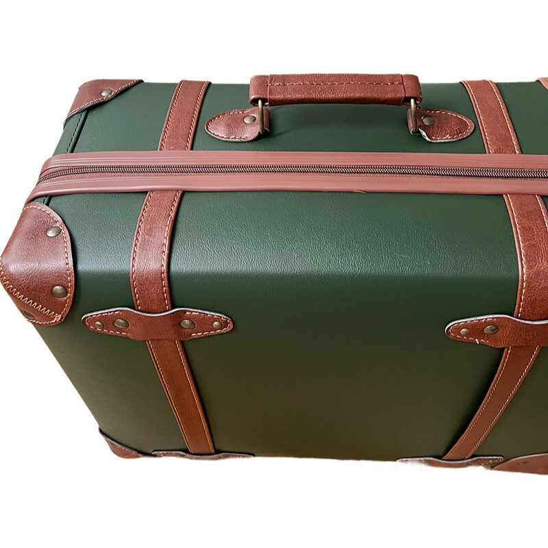 Vintage-Koffer aus PU-Leder fü – Retro Vintage Trunk Suitcase Bewertung und Preis