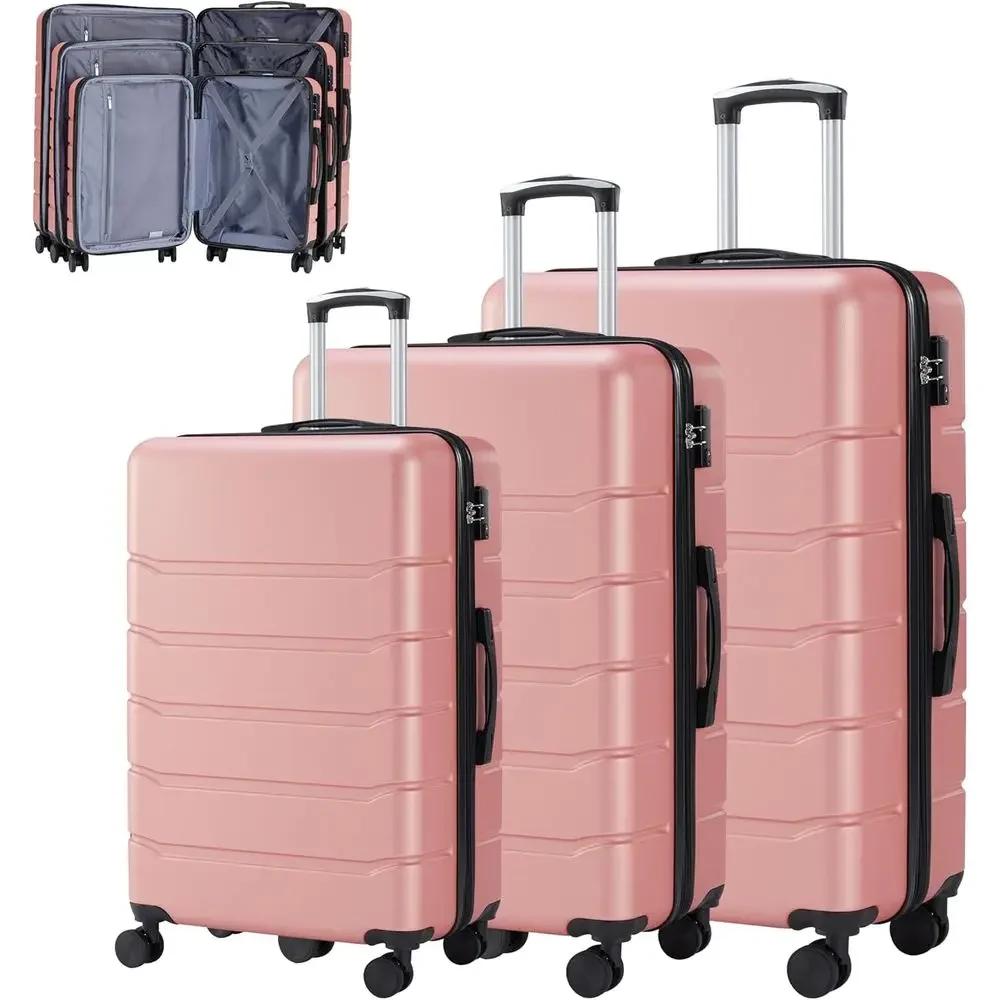 3-teiliges Großes Kofferset mi – Expandable Hard Shell Luggage Set Bewertung und Preis