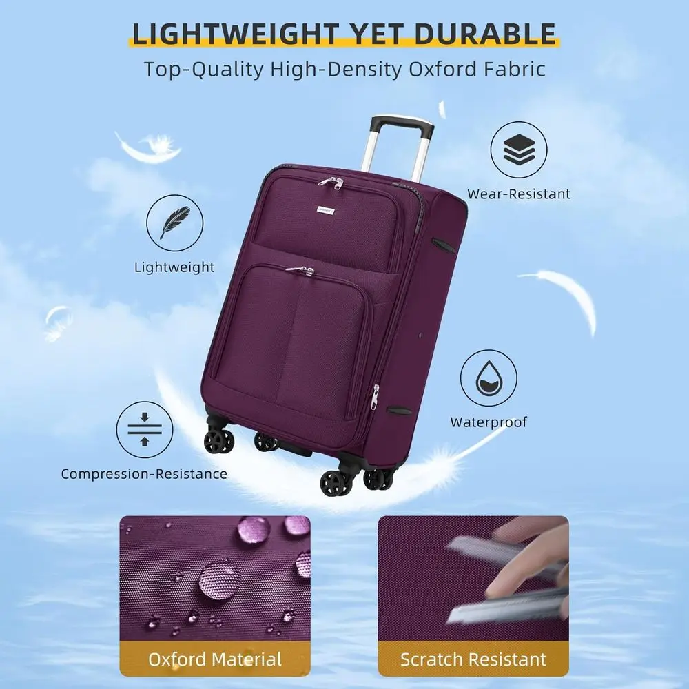 5-teiliges Erweiterbares Koffe – Expandable Hard Shell Luggage Set Bewertung und Preis