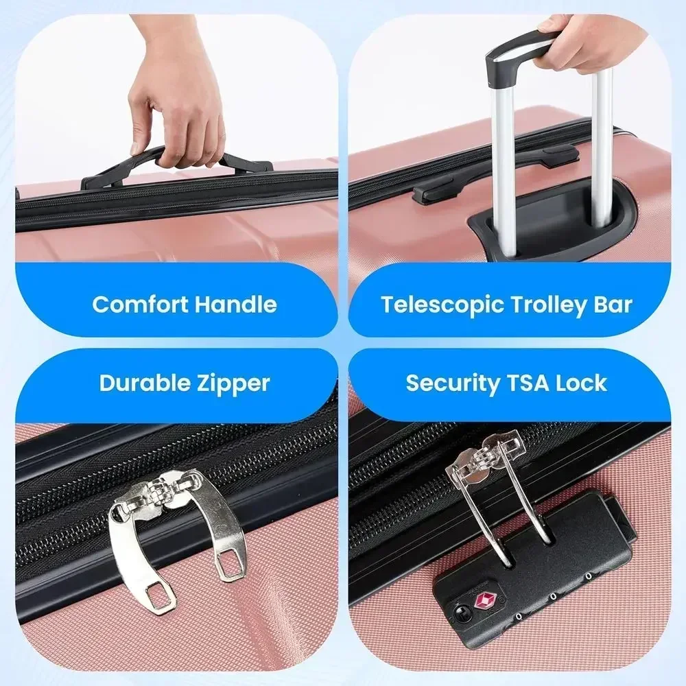 3-teiliges Großes Kofferset mi – Expandable Hard Shell Luggage Set Bewertung und Preis