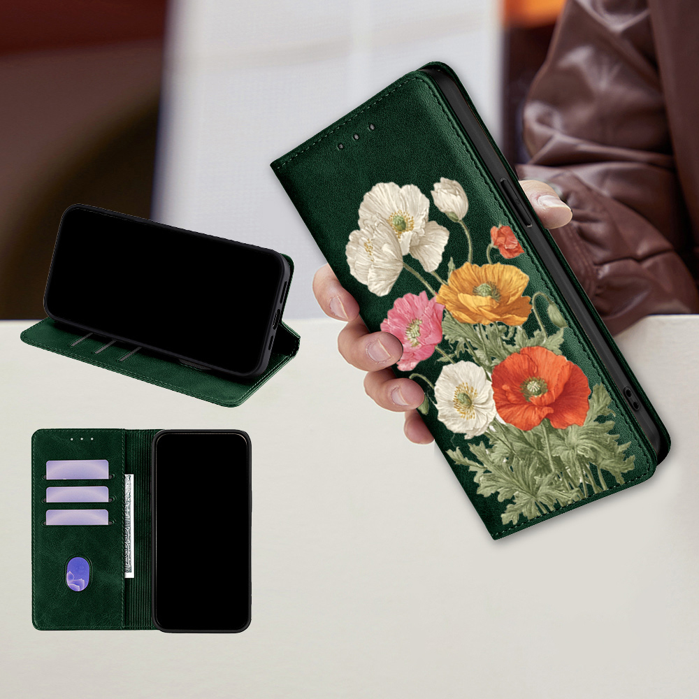 Magnetisches Leder-Blumenmuste – Wallets Bewertung und Preis