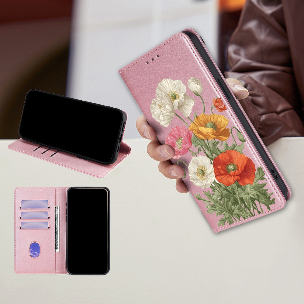 Magnetisches Leder-Blumenmuste – Wallets Bewertung und Preis