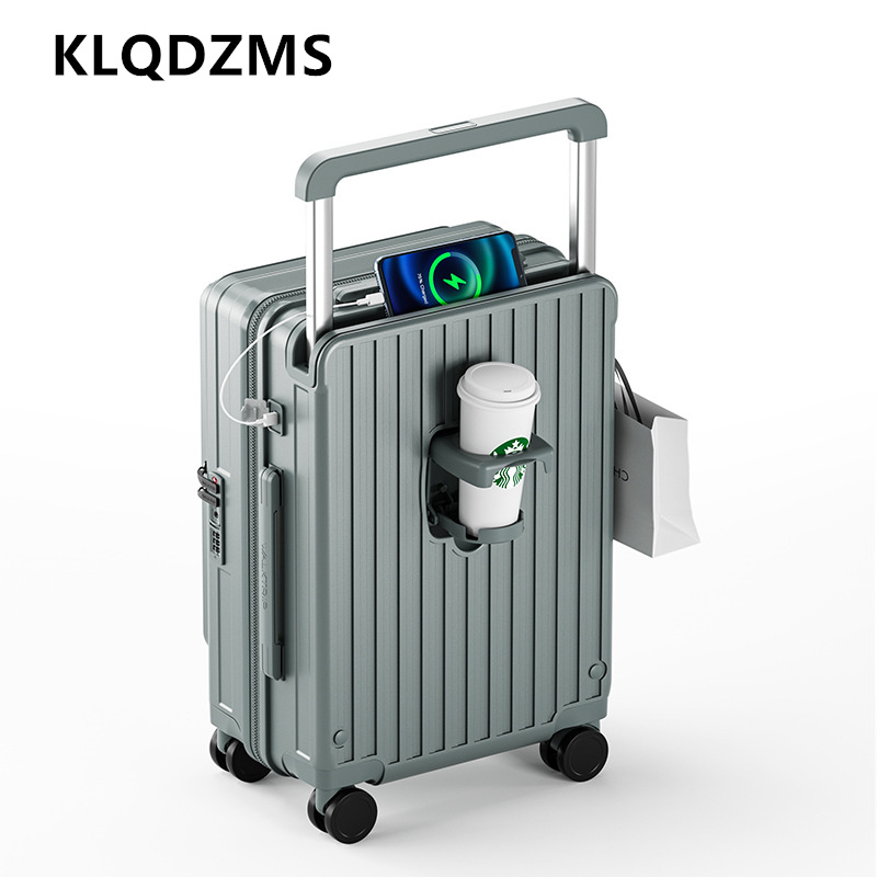 KLQDZMS Ladekoffer mit Frontöf – Front Opening Laptop Luggage 24 Inch Bewertung und Preis