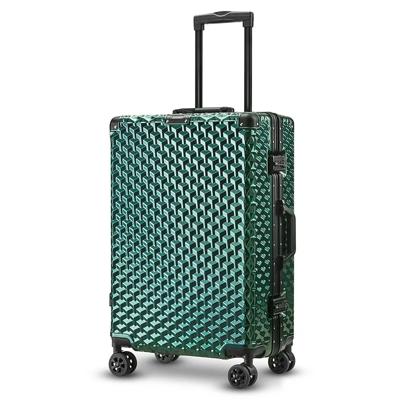 Neuer Reisekoffer, Passwortbox – Aluminum Frame Carry On Luggage Bewertung und Preis