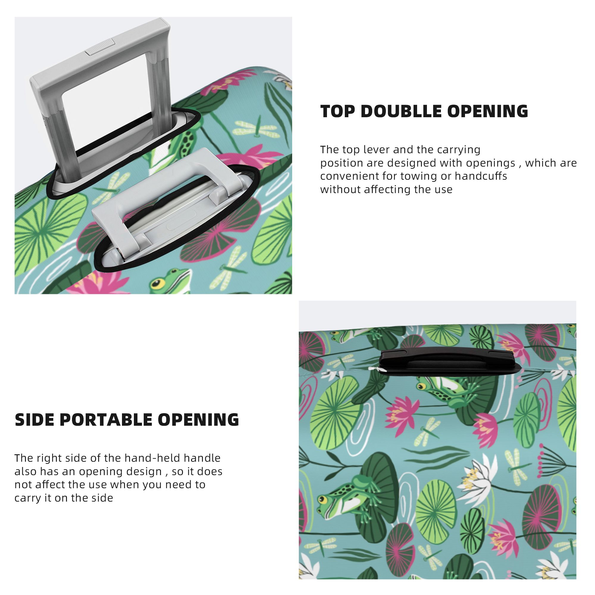 Reisegepäckabdeckung mit Frösc – Waterproof Suitcase Cover Protector Bewertung und Preis