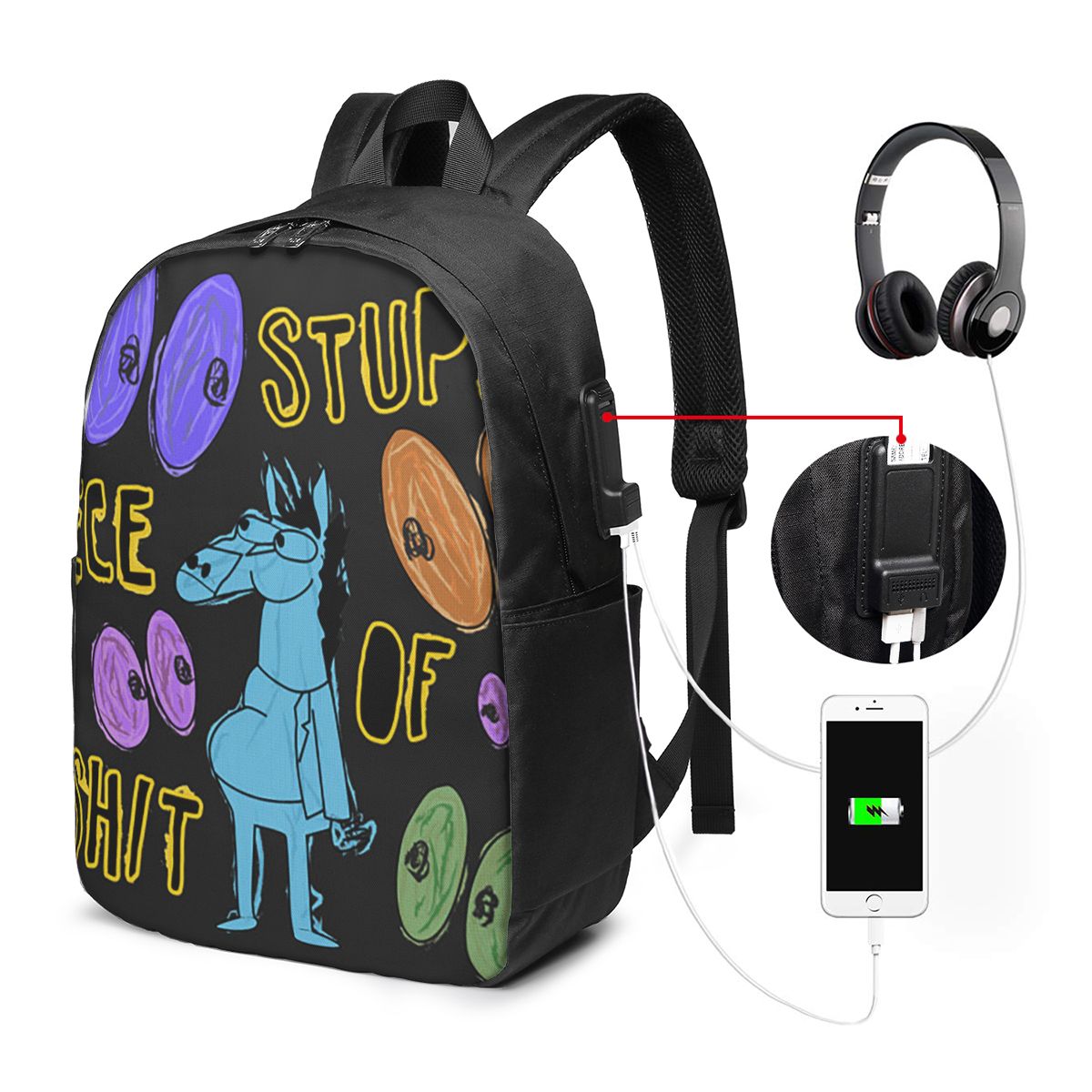 Cartoon Bojack Horseman Stupid – Travel Bags Bewertung und Preis
